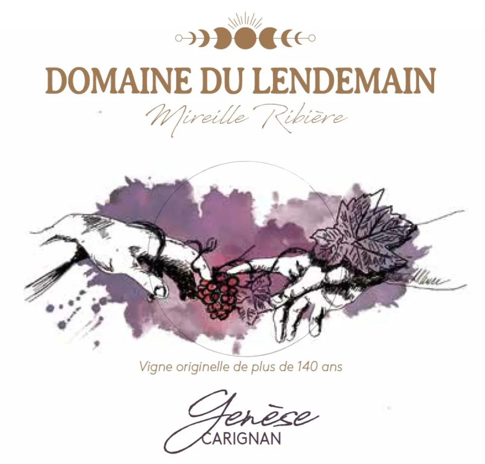 Étiquette de la cuvée Genèse — Domaine du Lendemain